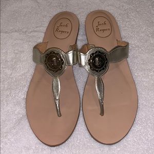Jack Rogers gold sandals size 7